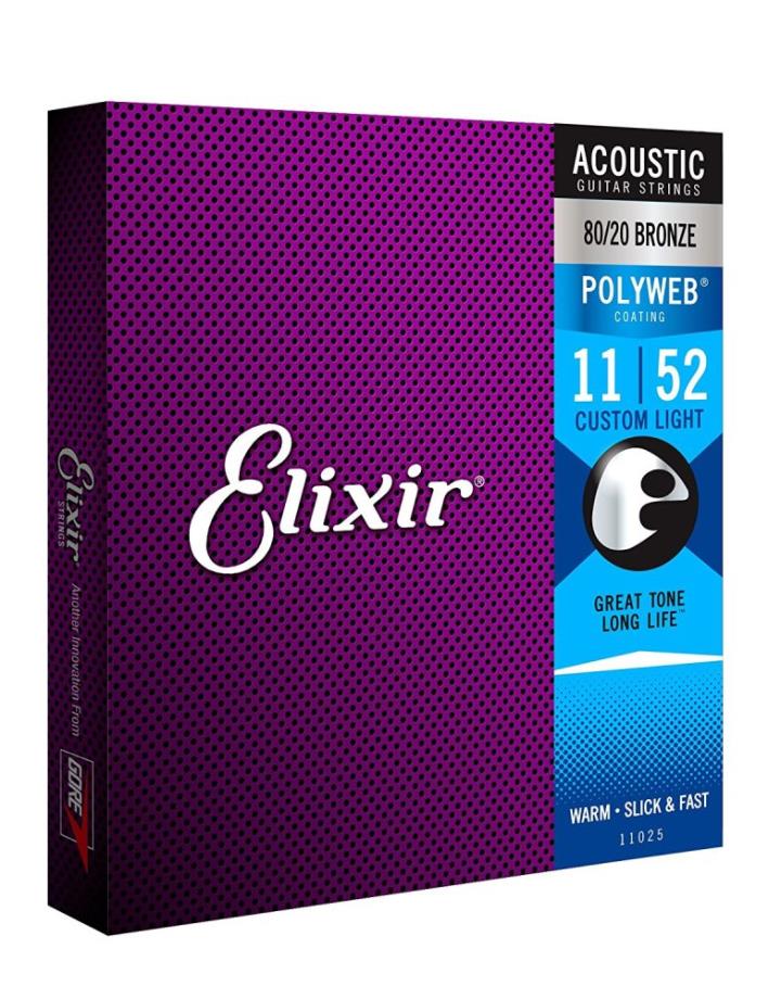 סט מיתרים לאקוסטית ELIXIR POLYWEB 11-52 11025